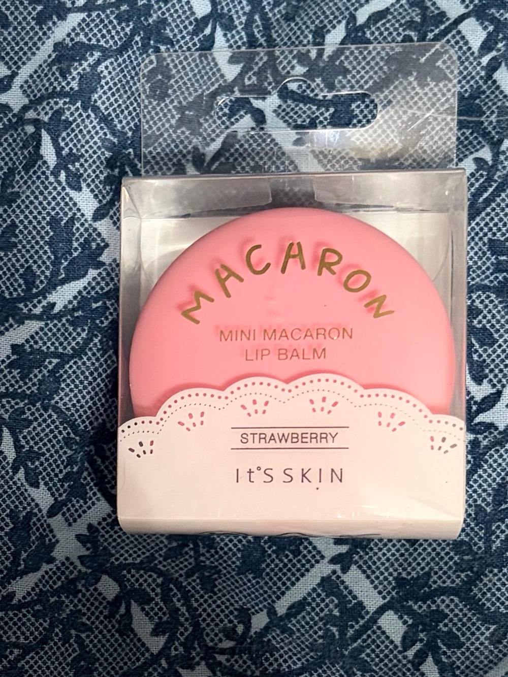 It's Skin Macaron Mini Strawberry Lip Balm - Pink